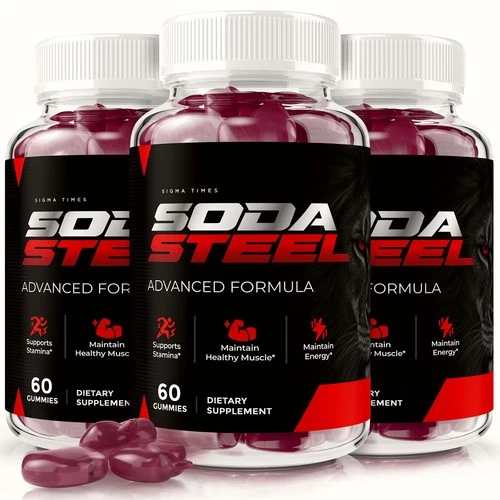 Soda Steel three-bottle package